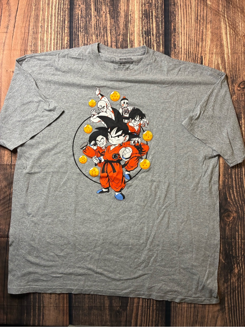Gray Dragon Ball Z Kids Graphic Short Sleeve Tee
